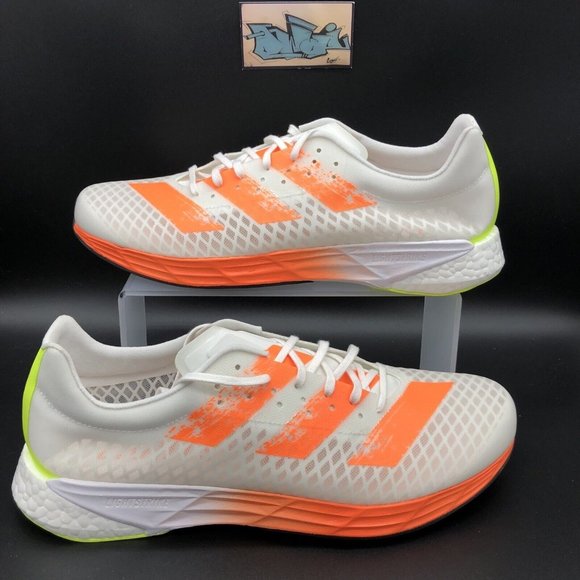 adidas | Shoes | Adidas Mens Adizero Pro Lightstrike Running Shoe White  Orange Size 5 Fy0098 | Poshmark